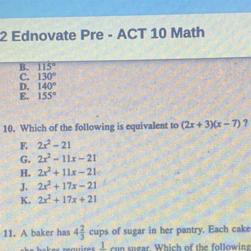 Which of the following is equivalent to (2x+3)(x-7)?-example-1