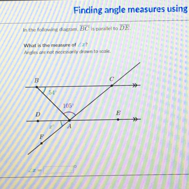 Please help me find the measure of x!?!!-example-1