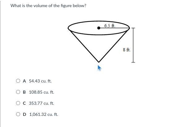 What is the volume of the figure down below?-example-1