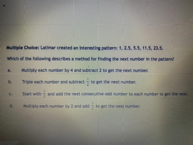 Which method is correct to finding the next number in pattern-example-1