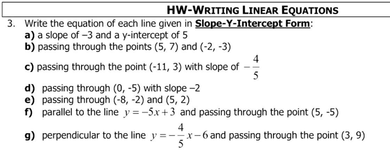 Write the equations in slope y-intercept form-example-1