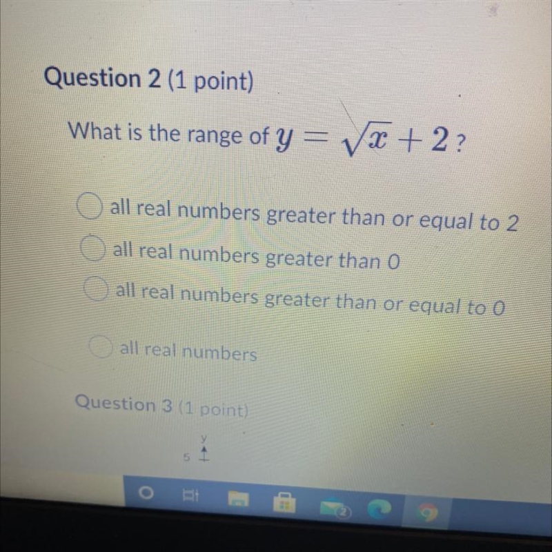 What is the range of y= x + 2?-example-1