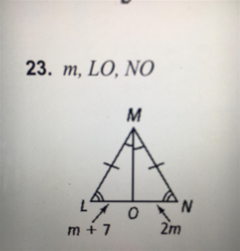 Please help? I need to find the measure of LO, NO-example-1