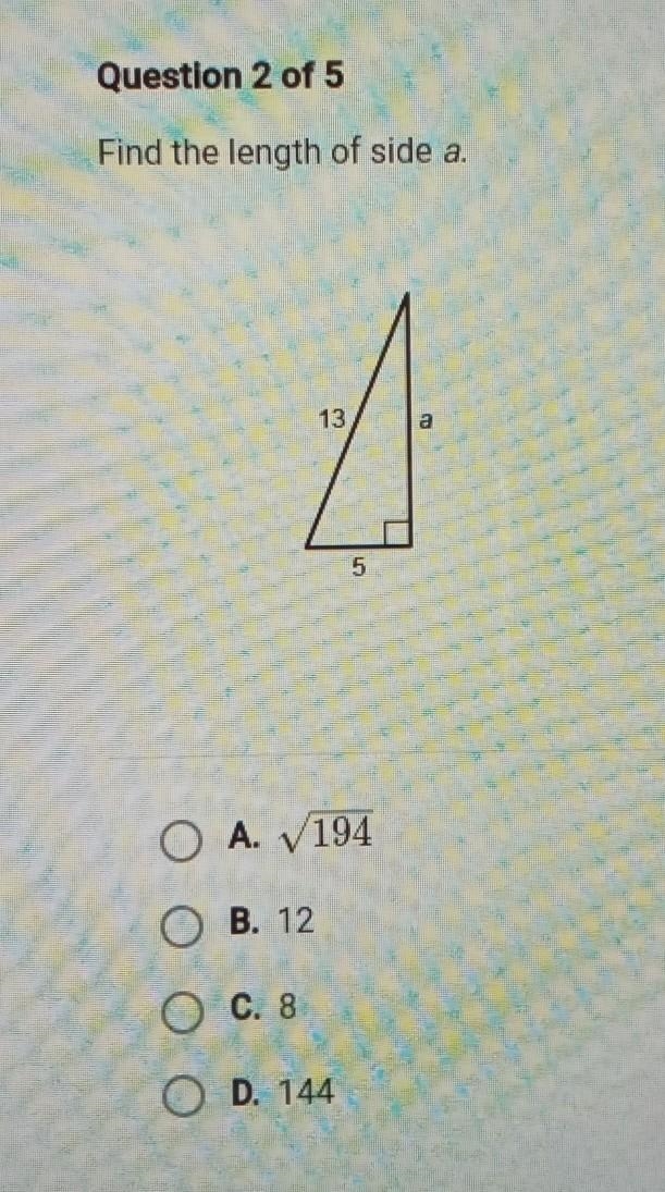 Find the length of side a.​-example-1