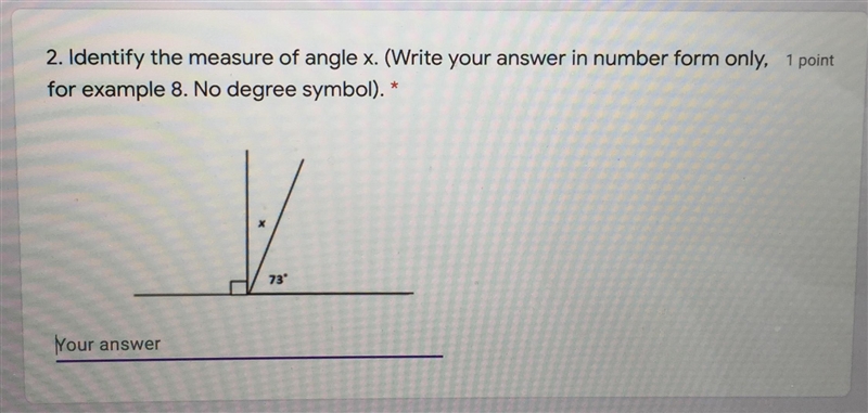 ASAP Identify the measure of angle x.-example-1