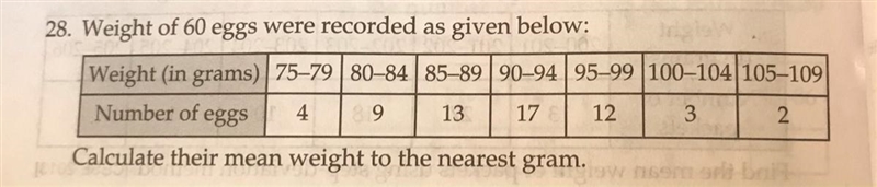 Calculate the question below by assumed mean method... class 10-example-1