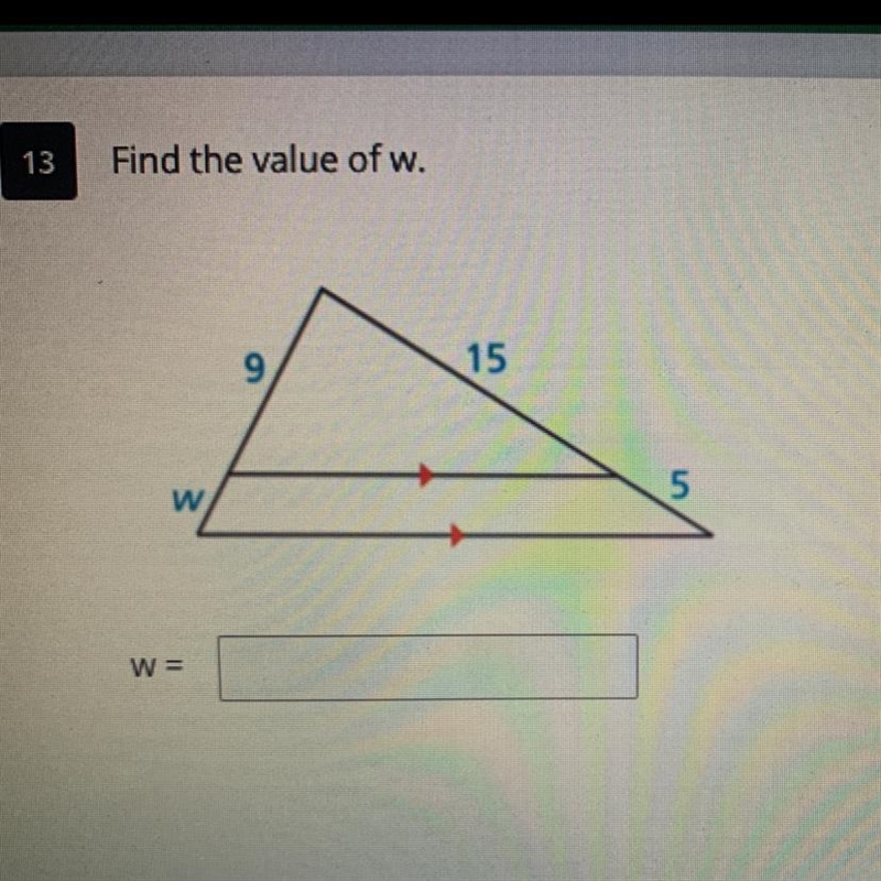 PLSS HELP: Find the value of w-example-1