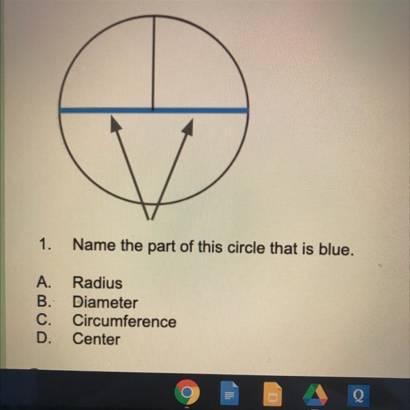 I need helppp what is the blue line called in the circle??-example-1