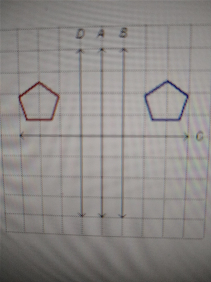 PLEASE HELP!!!!!!! The pentagon on the left is a reflection of the pentagon on the-example-1