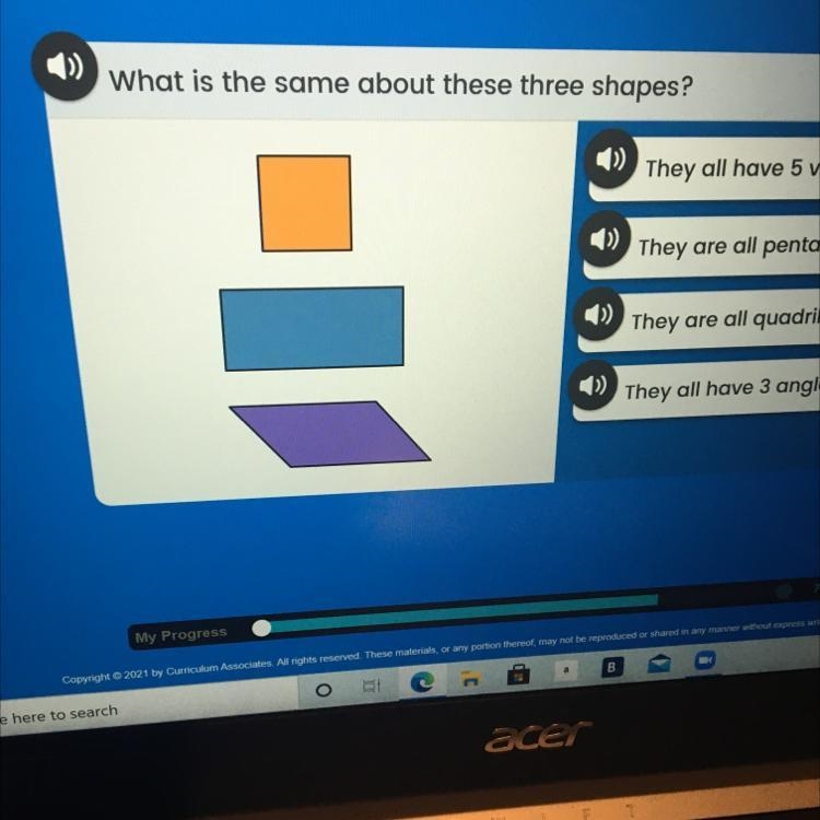 What is the same about these three shapes? They all have 5 vertices. They are all-example-1