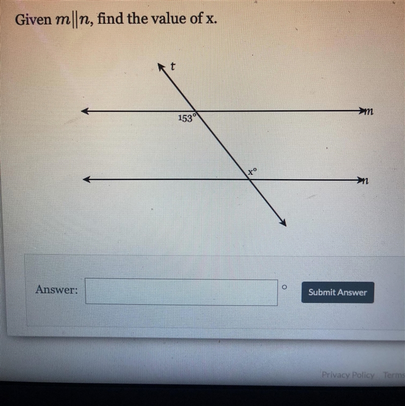 Given m||n fine the value of x-example-1