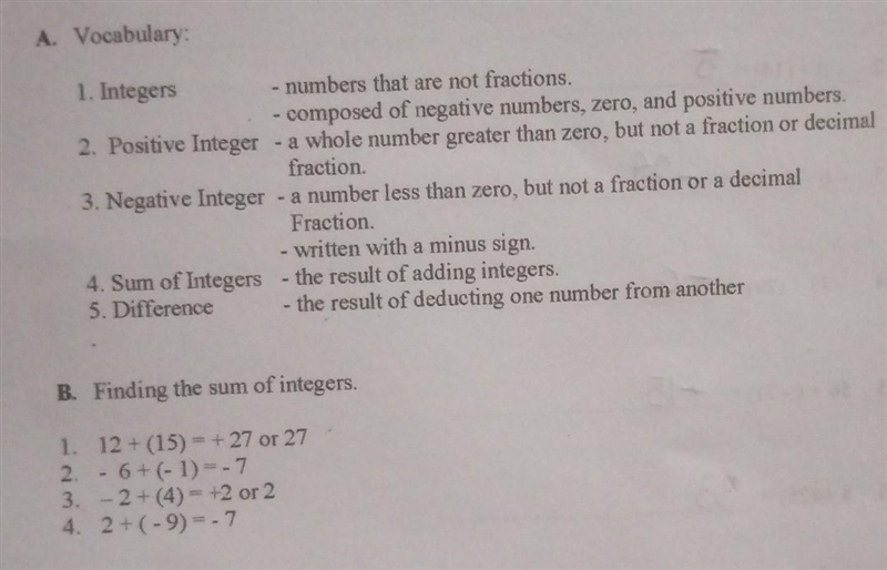 GENERALIZATION: From our lesson, 1.) How did you get the sum of integers with like-example-1