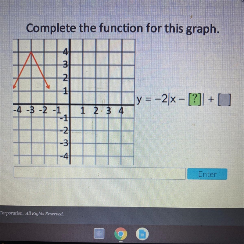 Complete the function for this graph.-example-1