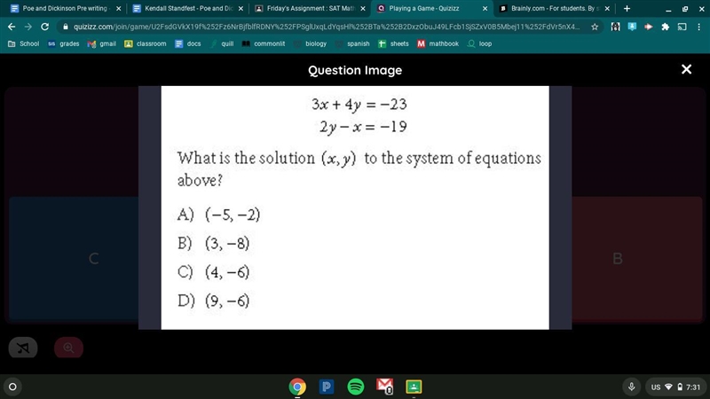 What is the solution to the system of equations?-example-1