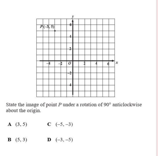 A) (3,5) b) (5,3) c) (-5,-3） d) (-3,-5)​-example-1