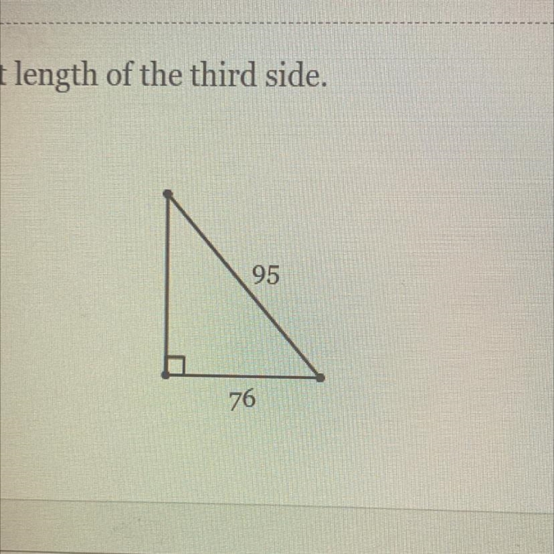 Find the exact length of the third side?-example-1