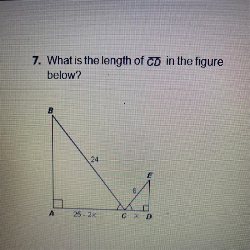 What is the length of CD in the figure below?-example-1