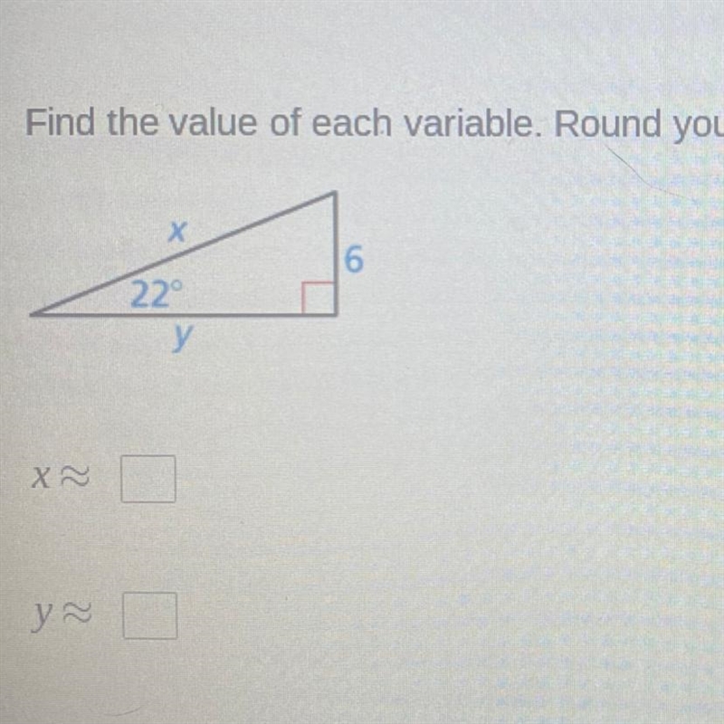 Find the value of each variable Round your answers to the nearest tenth.-example-1