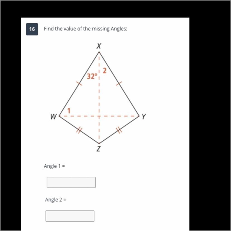 PLZ HELP!! Find the value of the missing Angles:-example-1