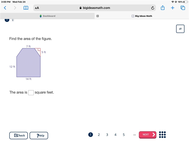 Find the area of the figure.-example-1