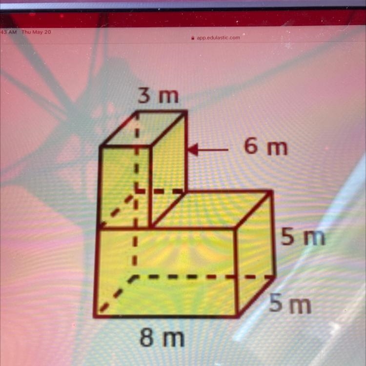 Find the volume of the composite figure.-example-1