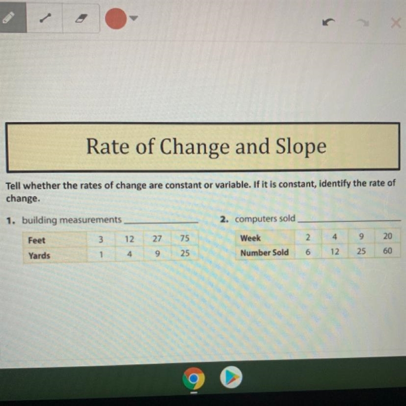 Rate of change and slope. Can anybody help me? This is a major and I do not understand-example-1