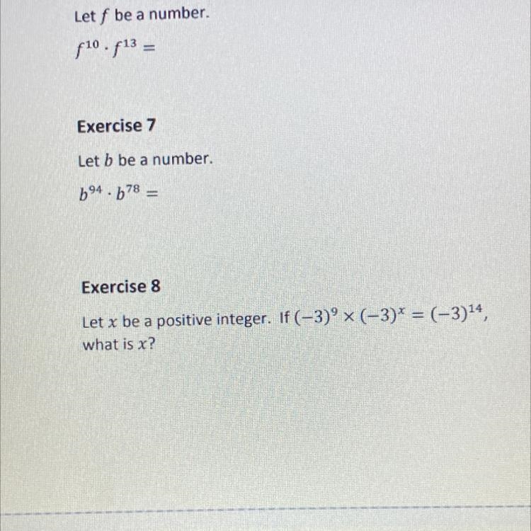 Exercise 8 Let x be a positive integer.-example-1