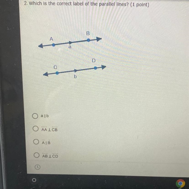 Which is the correct label of the parallel lines?-example-1