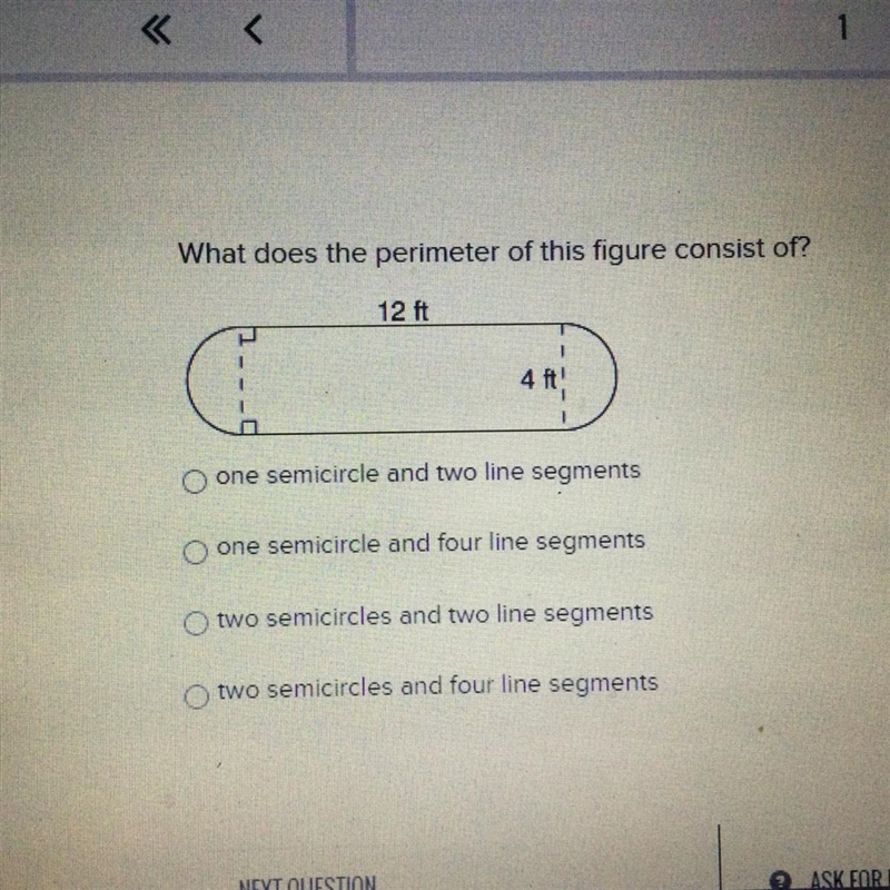 What does a perimeter of this figure consist of? Please help asap please-example-1