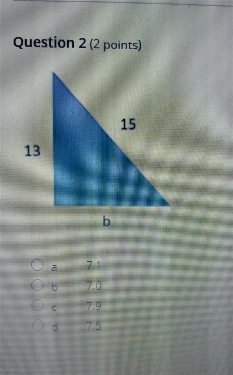 Triangle 15 13 b. .................................​-example-1