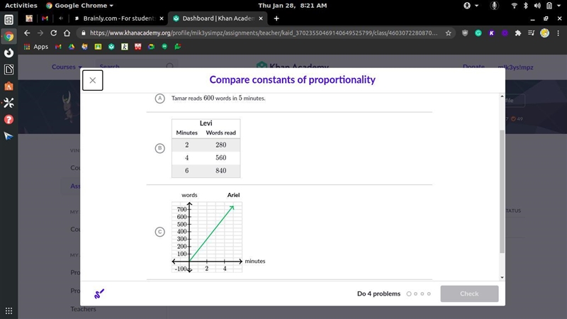 Select the student who reads the fastest (greatest number of words per minute)-example-1