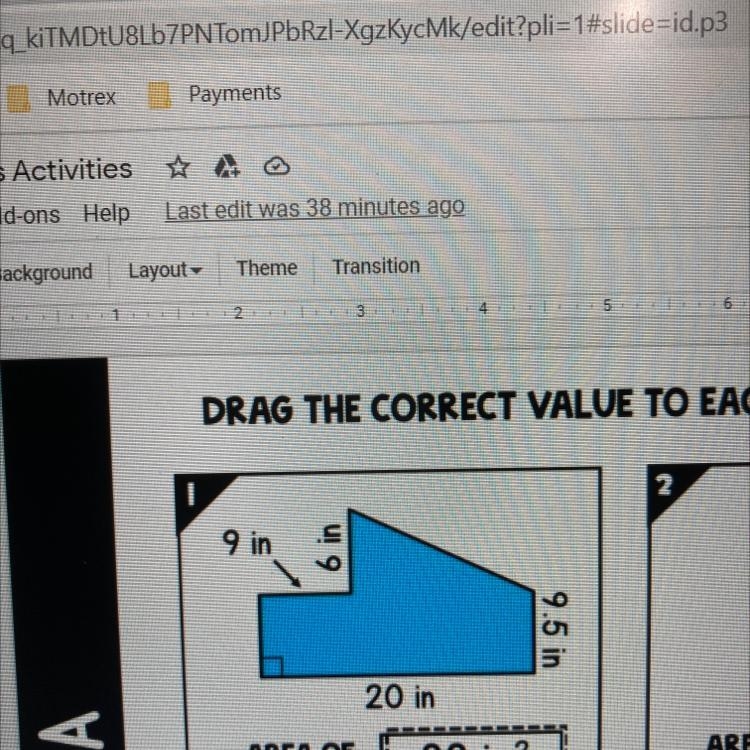 Need to find the area of the triangle and rectangle and total area. Pls help ASAP-example-1