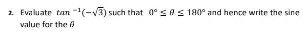 What does it mean to use the cosine value of an inverse of tan θ? I attached the question-example-1