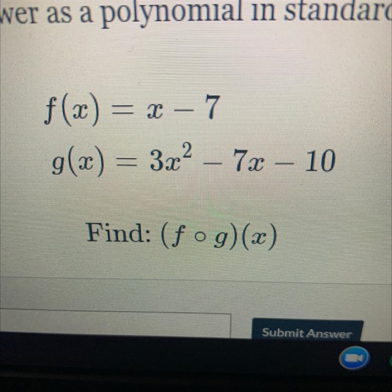 F(x)=x-7 G(x)=3x2-7x-10-example-1