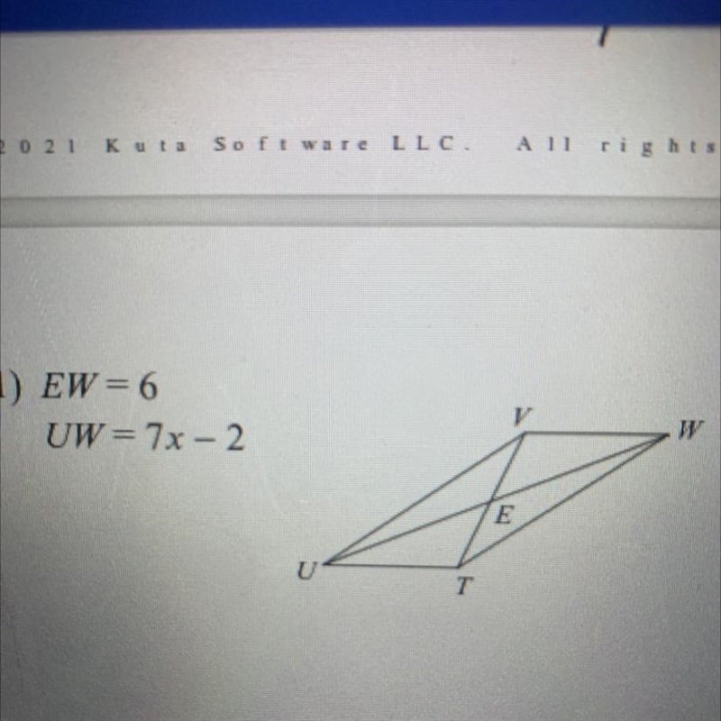 Solve for x each figure is a parallelogram please-example-1