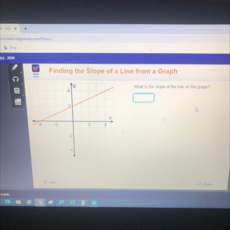 What’s the slope of the line on the graph?-example-1