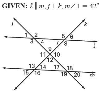 Can anyone help and tell me the measure of all 20 angles? I'm struggling. Some of-example-1