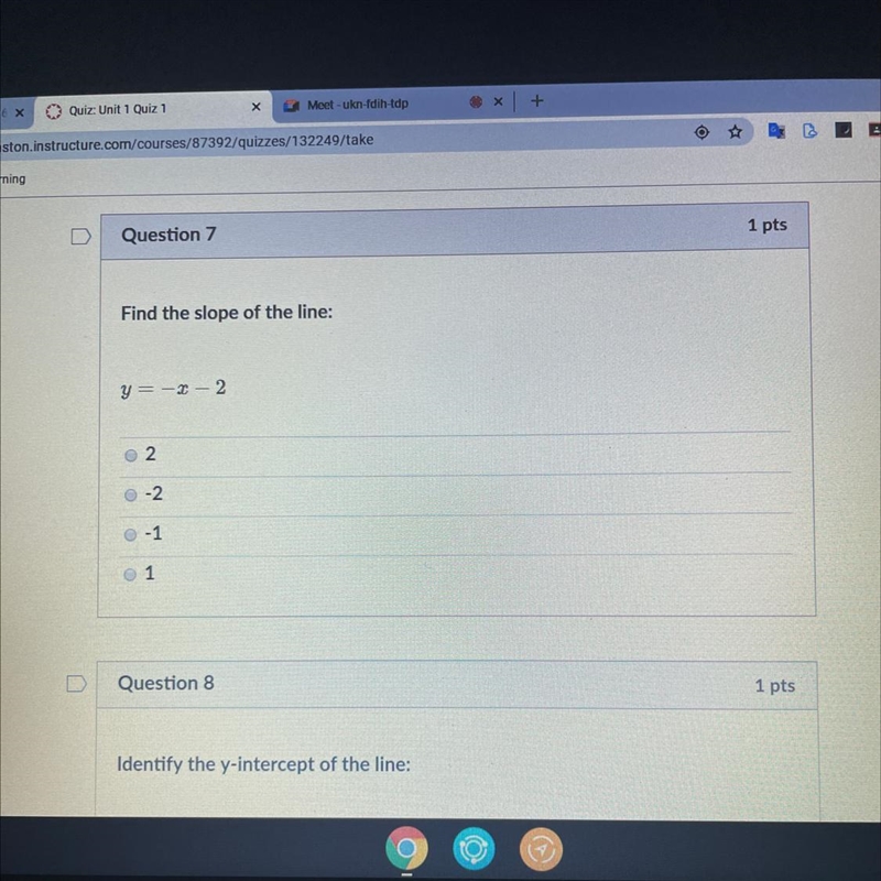 Find the slope of the line:-example-1