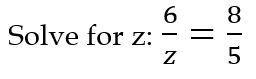 HELP DUE IN 30 MINS! Leave answers as simplified fractions if necessary. z =??-example-1