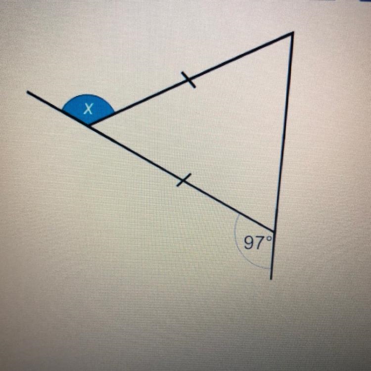 Find out angle x. (10points)-example-1