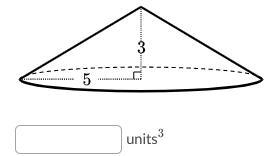 Find the volume of the cone. Either enter an exact answer in terms of π or use 3.14 for-example-1