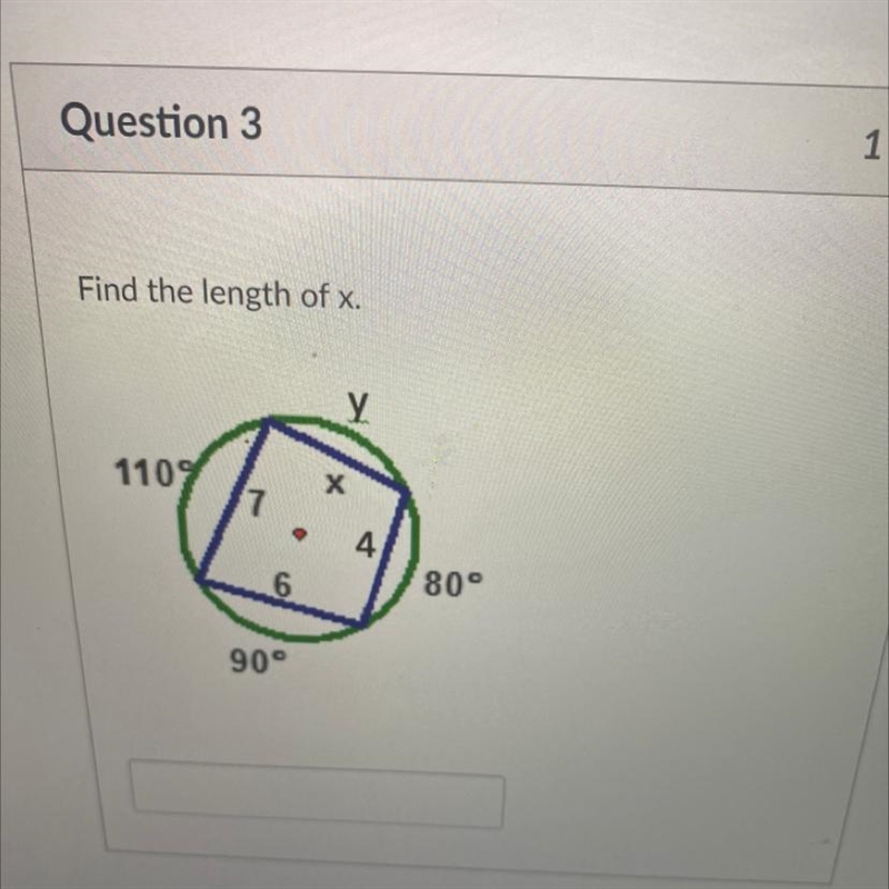 Find the length of x.-example-1