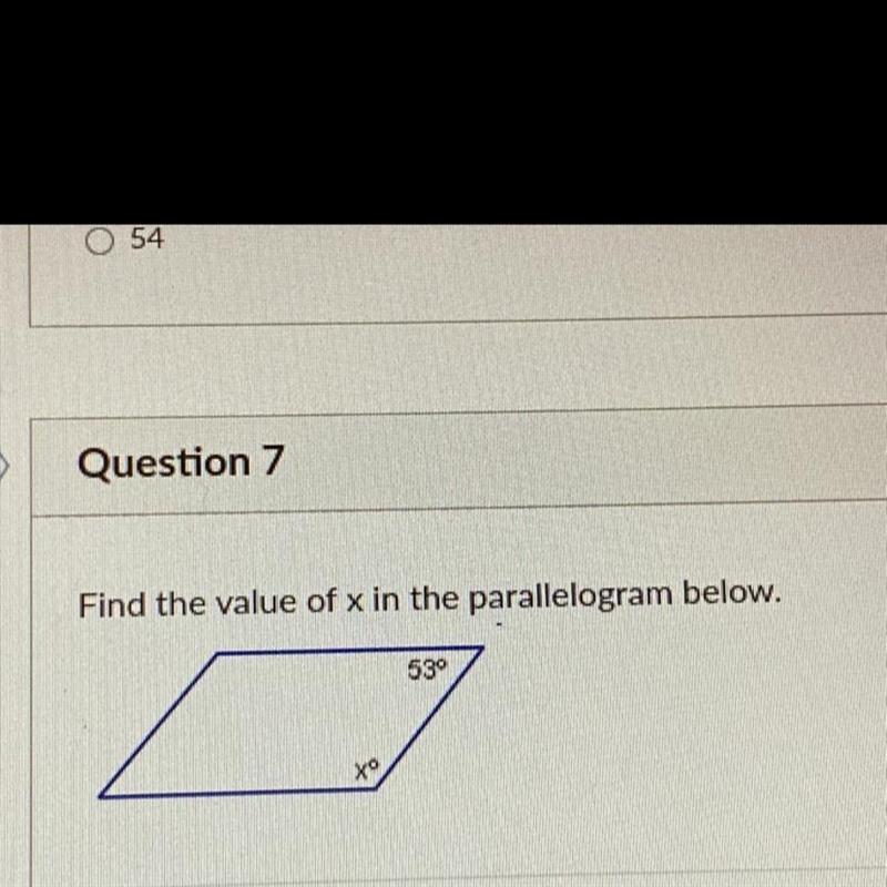 Find the value of x in the parallelogram below.-example-1