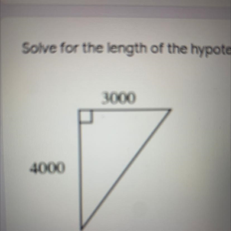 Solve for the length of the hypotenuse-example-1