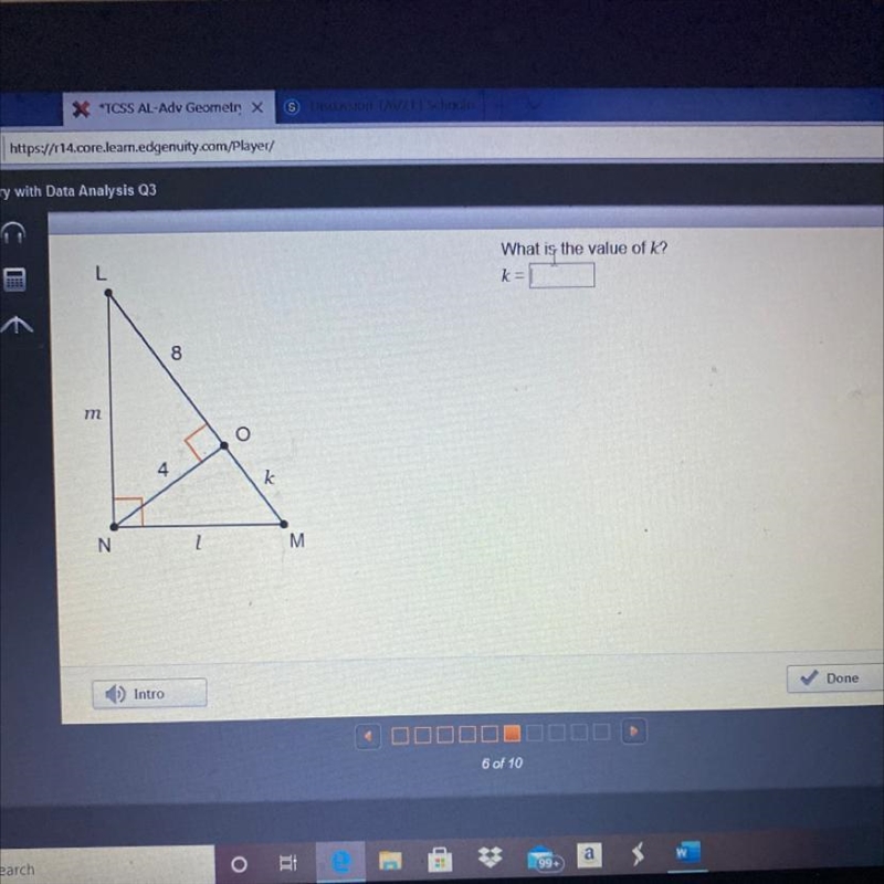 What is the value of K? k= 8 m o k N M what is the answer to this ? :)-example-1