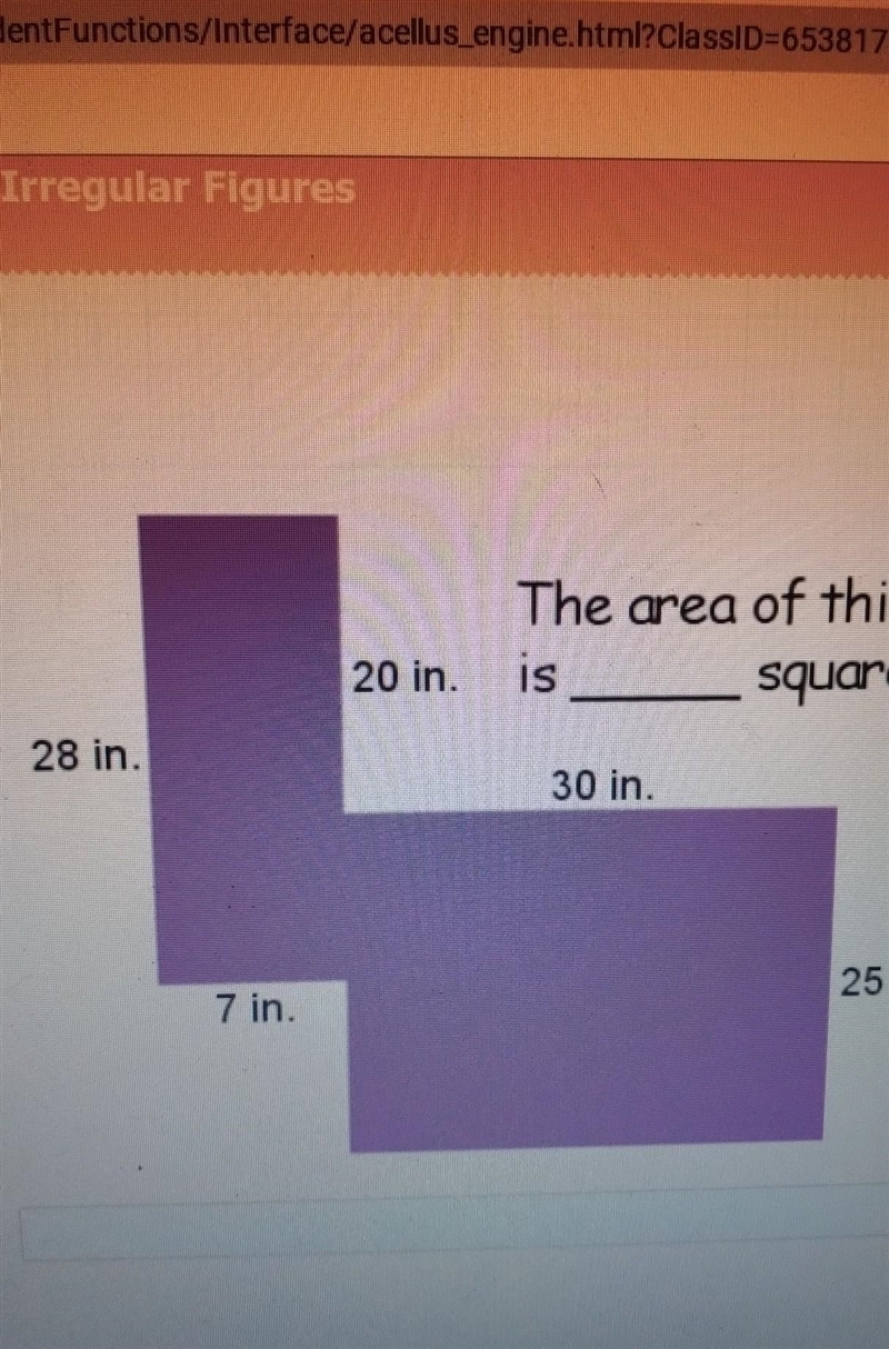 The area of this figure is ? square inches​-example-1