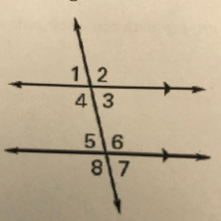 If angle 4 = 100, what is angle 6?-example-1