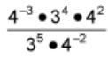 What is the simplified expression for (screenshot) A. 3/4 B. 4/3 C. 4²/3 D. 3³/4-example-1