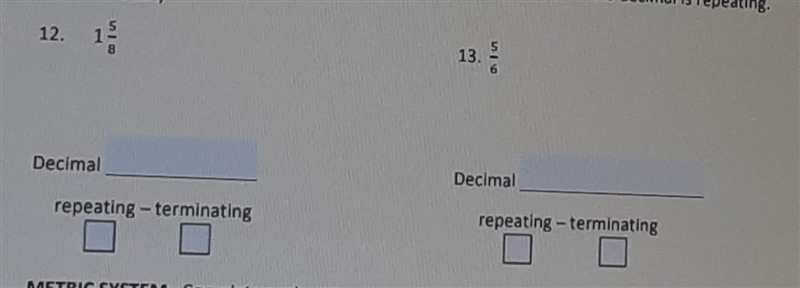 Please help it was due like a week ago. Change each fraction to its decimal form and-example-1