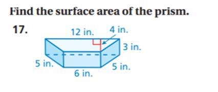 How do I find the surface area of a trapezoid prism-example-1